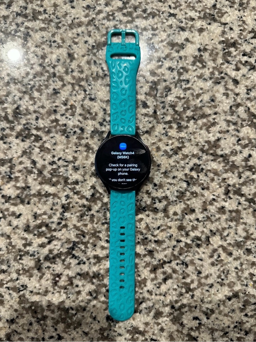 Samsung Galaxy Watch4 44mm LTE Teal Silicone Band Smartwatch